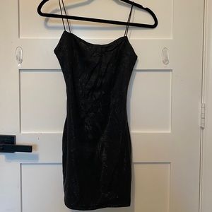 NWT BabyBoo Mikayla Mini Dress Black Glitter